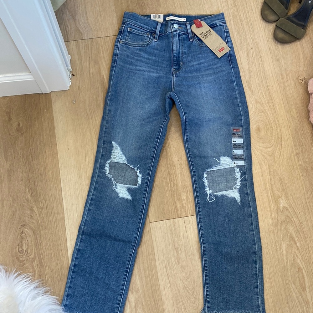 Levi’s 724 High Rise Straight Crop